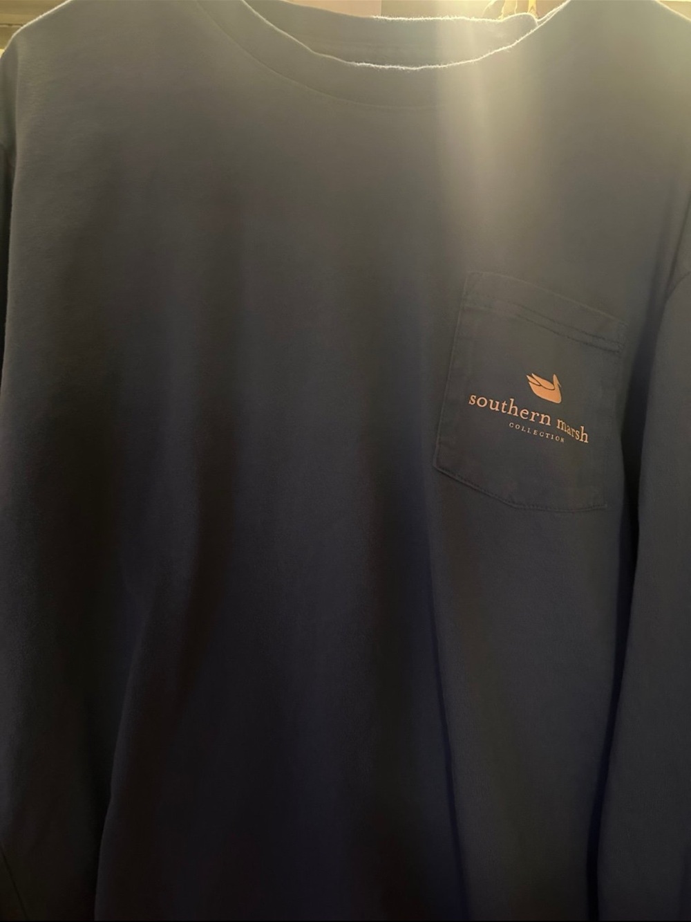 Southern Marsh Men’s Navy Pocket T-Shirt long sleeve